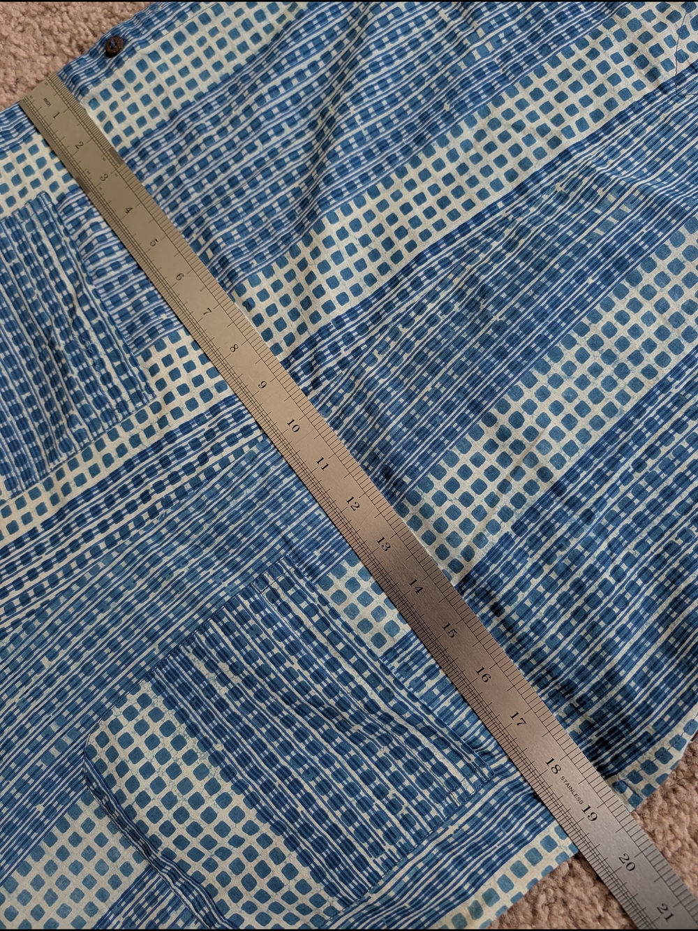 Anthropologie Kopal Womens Blue Checker Tie-Shoulder Wide Leg Jumpsuit Size XS - Picture 11 of 15